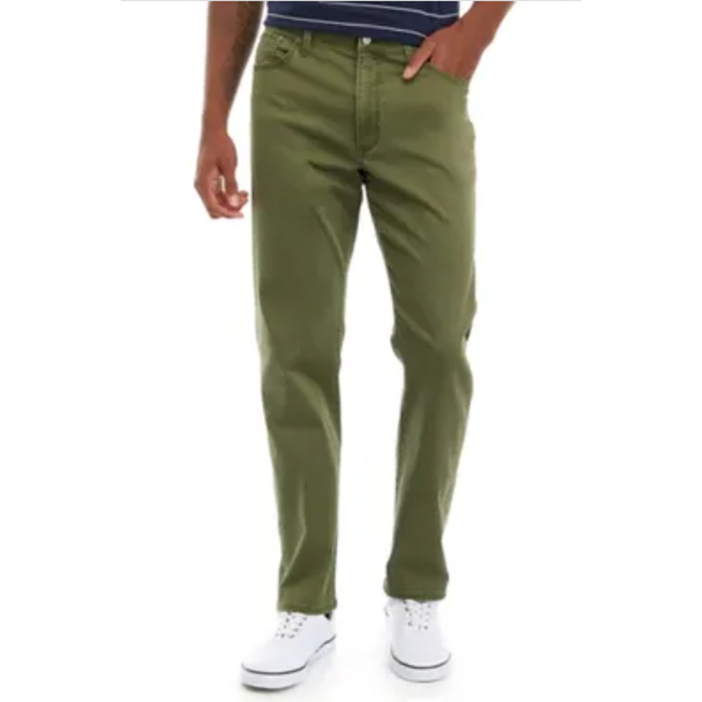 Crown & Ivy Olive Green High Rise Skinny Pants Size L (34x32)